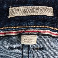 Pre Owned Burberry Brit Blue Denim Harbourne Jeans S