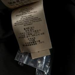 Pre Owned بنطلون بربري صوف أسود بقصة عادية مقاس صغير - سمول