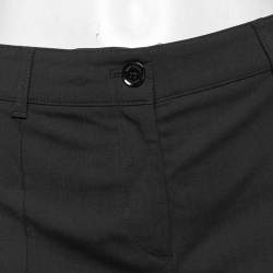 Burberry Black Wool Regular Fit Pants S