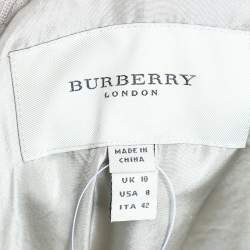 Pre Owned Burberry Beige Silk Shift Dress M