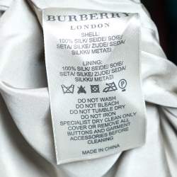 Pre Owned Burberry Beige Silk Shift Dress M