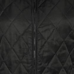 Pre Owned Burberry Black Quilted Zip Front Jacket M
