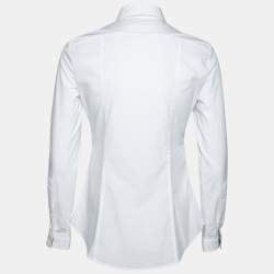 Burberry Brit White Cotton Long Sleeve Button Front Shirt S