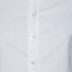 Burberry Brit White Cotton Long Sleeve Button Front Shirt S