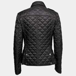 Burberry Black Quilted Synthetic Kencott Jacket S Burberry | TLC