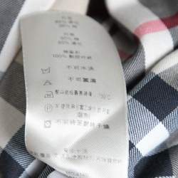 مملوكة مسبقًا Burberry Black Gabardine Double Breasted Belted Trench Coat S