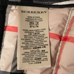 Pre Owned Burberry Brit Black Synthetic Sleeveless Padded Jacket S
