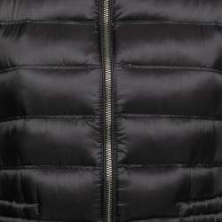Pre Owned Burberry Brit Black Synthetic Sleeveless Padded Jacket S
