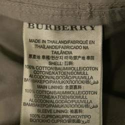 Pre Owned Burberry Brit Beige Cotton Belted Trench Coat S