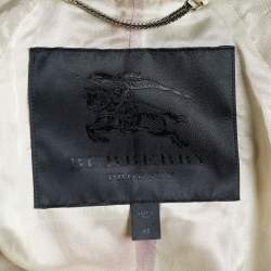 Pre Owned Burberry Prorsum Beige Suede Trench Coat M