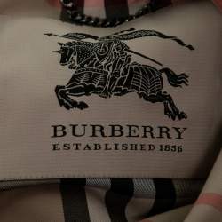 Pre Owned Burberry Beige Cotton Double Breasted Belted Trench Coat M