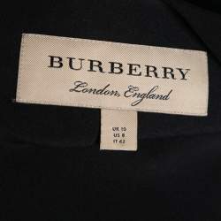 Burberry  Black Crepe Buckle Detail Dress M