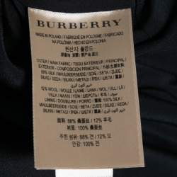 Pre Owned Burberry Black Silk D-Ring Detail Short Sleeve Dress S