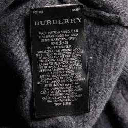 Burberry Prorsum Grey Wool & Cashmere Embellished Neck Sweater S