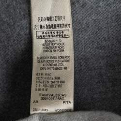 مملوكة مسبقًا Burberry Grey Check Wool Reversible Cape One Size