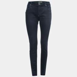 Pre Owned Burberry Blue Denim Thurlestone Skinny Leg Jeans M Waist 34"