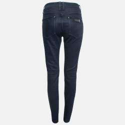 Pre Owned Burberry Blue Denim Thurlestone Skinny Leg Jeans M Waist 34"