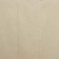 Pre Owned Burberry Vintage Beige Button Front Long Coat M