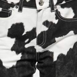 Burberry Monochrome Cow Print Denim Slim Fit Jeans S Waist 25" 