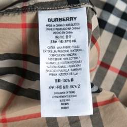 Pre Owned Burberry Beige Nova Check Patterned Cotton Pocketed Shirt L