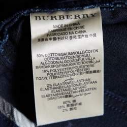 Pre Owned Burberry Navy Blue Denim Thurlestone Skinny Jeans S Waist 28"