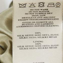 Pre Owned Burberry Multicolor Printed Silk Pleated Skirt S