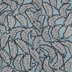 Pre Owned Burberry Blue Printed Silk Shift Dress S