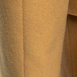 Pre Owned Burberry Vintage Beige Wool & Cashmere Single-Breasted Blazer M