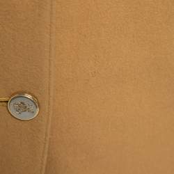 Pre Owned Burberry Vintage Beige Wool & Cashmere Single-Breasted Blazer M