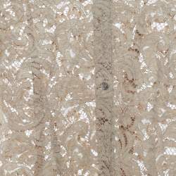 Pre Owned Burberry Beige Lace Button Front Shirt S