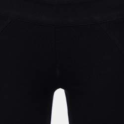 Burberry Black Knit Zip Detail Leggings XS