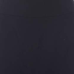 Pre Owned Burberry Black Wool Pencil Skirt S