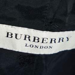 Burberry Black Wool Button Front Blazer S