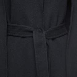 Pre Owned Burberry Black Cashmere Cape Coat XS