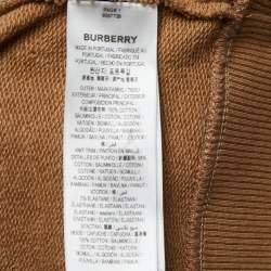 Burberry Beige Cotton Vintage Check Patterned Hoodie S
