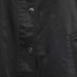 Pre Owned Burberry Brit Black Synthetic Bowpack Hooded Jacket M