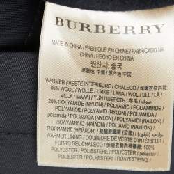 Pre Owned Burberry Brit Black Synthetic Bowpack Hooded Jacket M