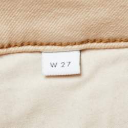 Pre Owned Burberry Beige Denim Slim-Fit Jeans M Waist 28"