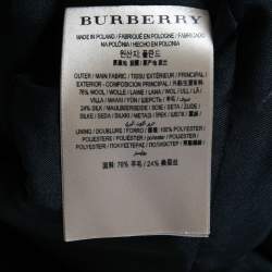 Pre Owned Burberry Black Crepe Wool Sleeveless Top M