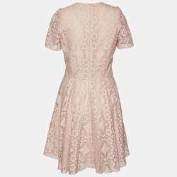 مملوكة مسبقًا Burberry  Pink Lace Midi Dress M