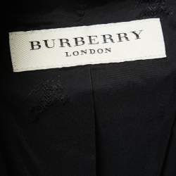 مملوكة مسبقًا Burberry Black Wool Single Breasted Blazer S