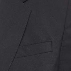 مملوكة مسبقًا Burberry Black Wool Single Breasted Blazer S