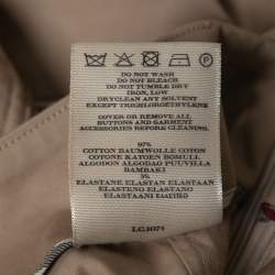 Pre Owned Burberry Beige Cotton Knee-Length Skirt S