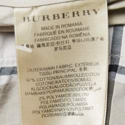 Pre Owned Burberry Multicolor Checked Patterned Cotton Belted Mini Dress XS