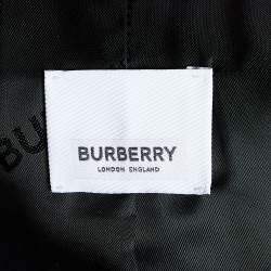 Pre Owned Burberry Burgundy Leather Belted Trench Coat S