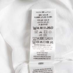 Pre Owned Burberry White Horseferry Print Crew Neck Half Sleeve T-Shirt S