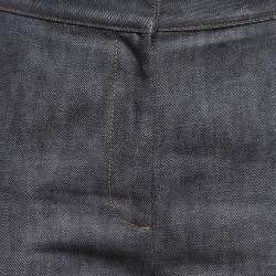 Pre Owned Burberry Dark Blue Denim High Waist Jeans S Waist 26"