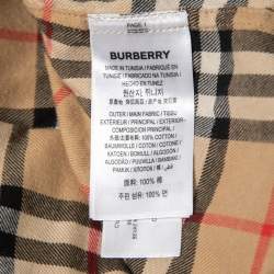 Pre Owned Burberry Beige Nova Check Patterned Cotton Flannel Shirt S