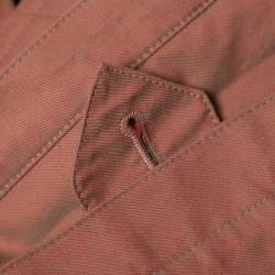 Pre Owned Burberry Pink Cotton Belted Trench Coat XS