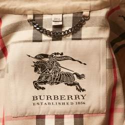 Burberry Beige Cotton Belted Trench Coat XS